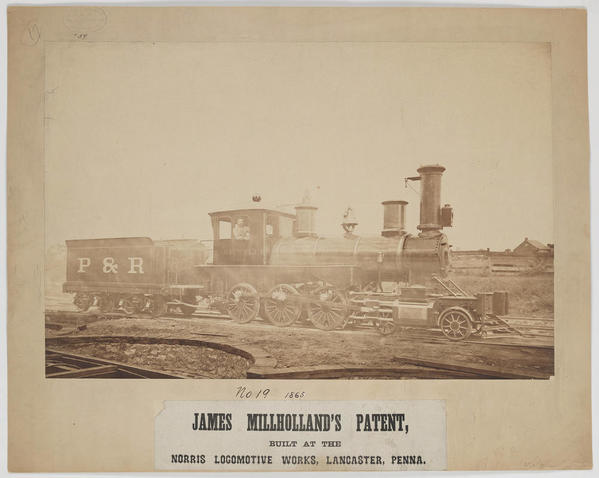 112 [Philadelphia & Reading Railroad, Locomotive No. 19, ''Nashville'', with tender]