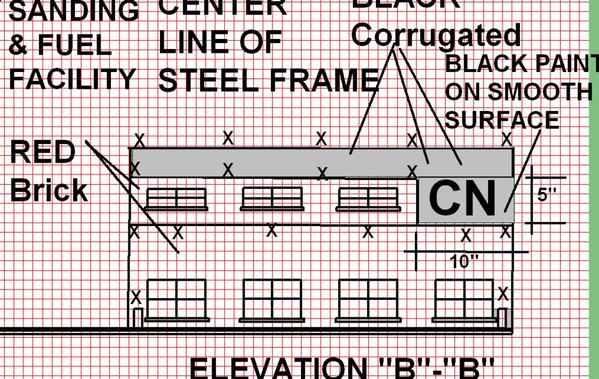 A Modern CN Diesel Facility 10 Stall for ROSS TT Plan & Elevations Cut 1J