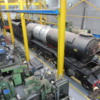 Flying Scotsman: " Flying Scotsman that we saw on Oct. 28th in the workshop at the York Museum, apparently the next day 29th, the boiler was lifted and the bottom end was sent to Ripley &amp; Son of Bury for remedial works."