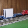 MP caboose with schnabel car Burnet 2003