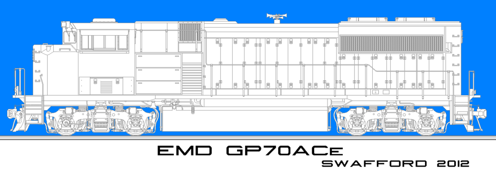 blueprint of inside an emd sd70