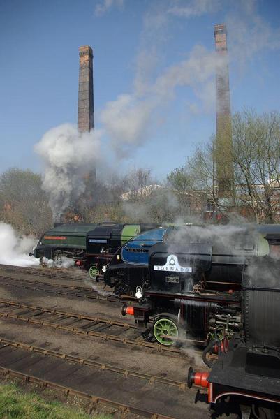 Steam by the brickworks