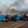 A4 Pacifics going to Barrow Hill Roundhouse weekend (1)