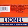 LIONEL 6-27228 DOUBLE DOOR BOX CAR WITH END DOORS.a