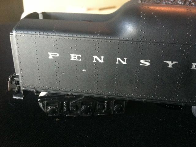 LIONEL 2671 2046 TENDER SHELL PENNSYLVANIN SILVER LETTERING WITH OPEN HOLES BACK 