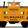 MTH #20-91717 Milwaukee Road Steel Caboose Center Cupola 7