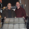 Millhouse Transfer Table: CSX Al and me with the transfer table.
