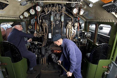 steam locomotive cabin