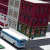 Ameri-Towne City Block with Bus