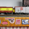 MENARDS® Boxcars on the layout