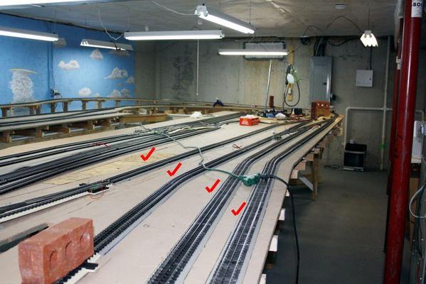 Gluing down the tracks 4