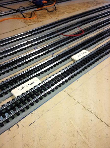 Gluing down the tracks 9
