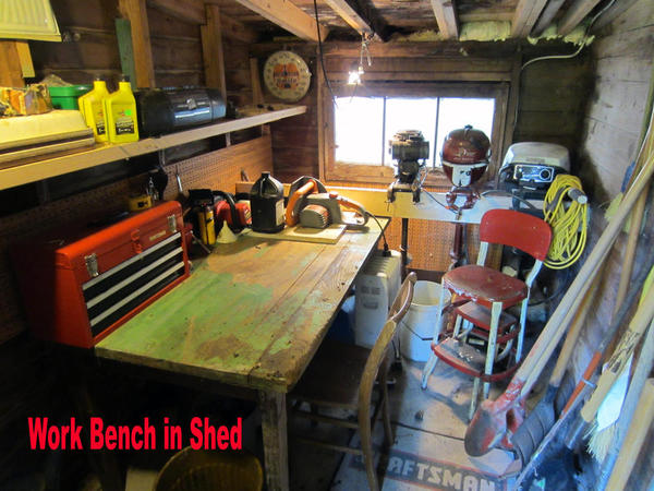 Work Bench in Shed