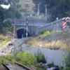 Southbound SP tracks and CalTrain hitting the tunnel Sept 9 2007 (2)