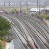 Southbound Track and Signal Bridge for CalTrain near Bayshore Station August 2007