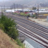 Southbound Tracks after Tunnel 1 into Bayshore for CalTrain and Freight August 2007