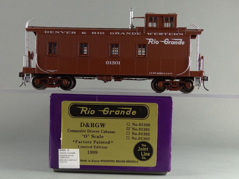 Large scale D&RGW long caboose white Rio Grande decal lettering set 