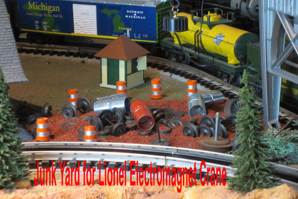 Junk Yard for Lionel Electromagnet Crane