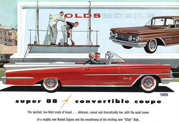 Oldsmobile 1959 Print Ad 