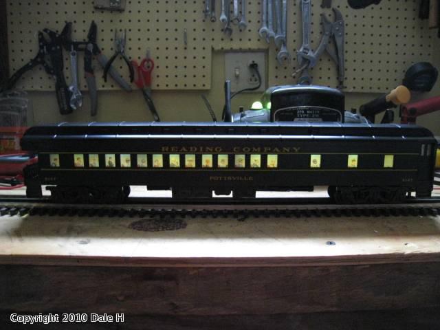 lighting 12 leds cms for 2 passenger cars oh ready to ride/yellow Train 