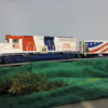 WP 1776 GP40 and PLTX 3-bay covered hopper