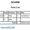 Atlas Flex cut tracks parts list