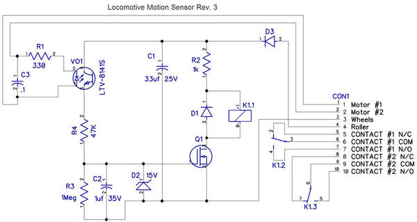 Locomotive Motion Sensor Rev. 3