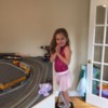 All Lionchief layout: Granddaughter running Lionchief Trains