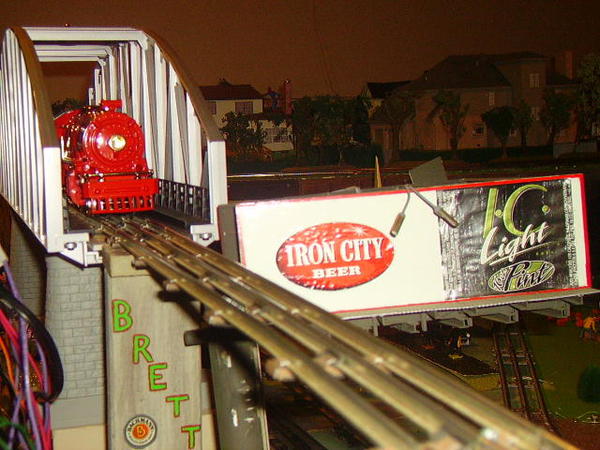 z - IC Billboard and bridge with red engine