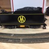 MRR tender: This is my LGB mikado tender repainted and relettered.  I also added that pinstripe lining