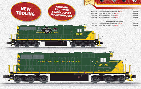 Lionel 2015 Volume II SD 38 Reading and Northern 