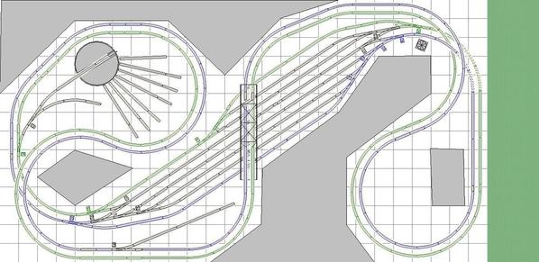 O Scale ScaleTrax layout