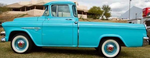1955 cameo pickup blue