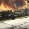 SP Fire Train: Model train and photo by Bob Wirthlin