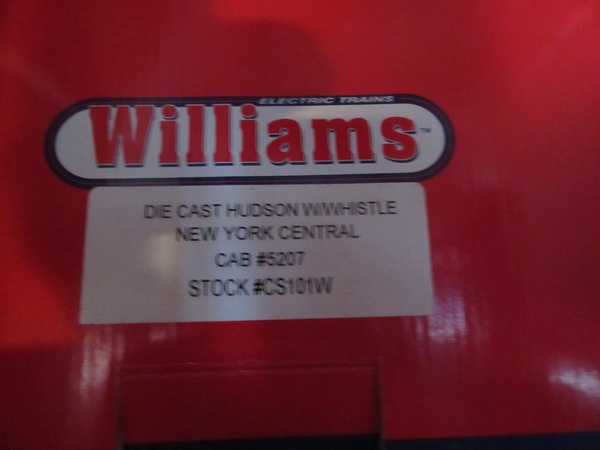 Williams scale Hudson 16