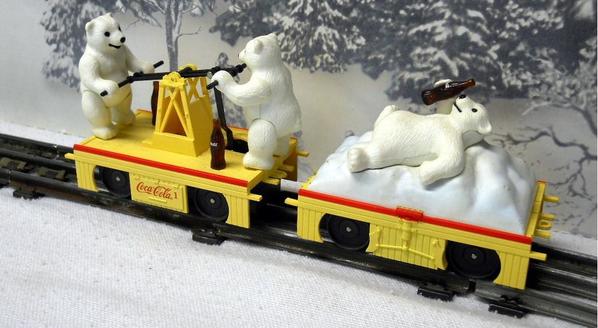 polar bear coca cola hand car 001-001
