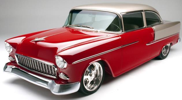 1955 chevy bel air coupe diecast replica