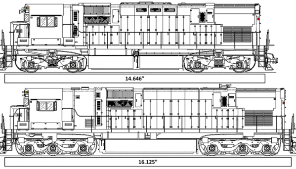 C-630 versus C-430 Scale Drawing