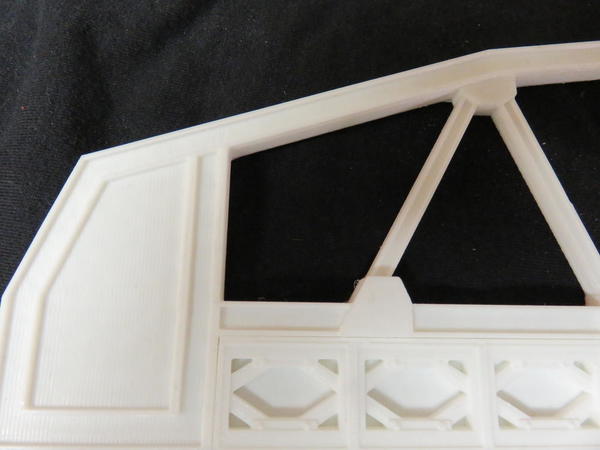 detail on 3-D printed bridge arch