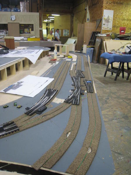 long stretch of cork on back side of layout