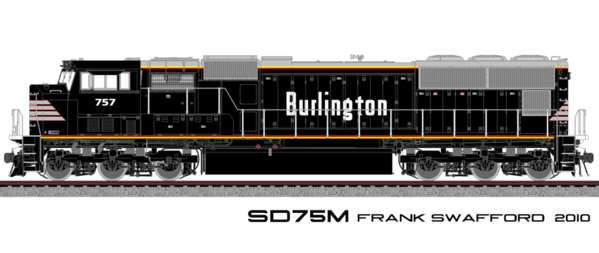Burlington SD75M XX