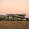 Soyuz rocket delivered to the launchpad by train pic 2