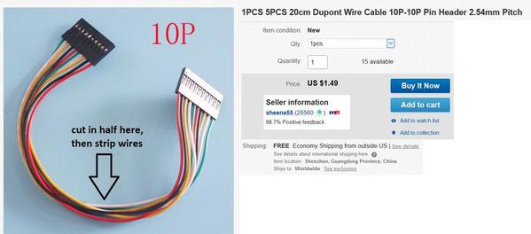10p header cable