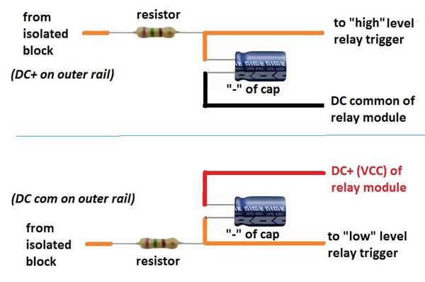 isolated rail rc filter