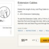 just plug extension cable