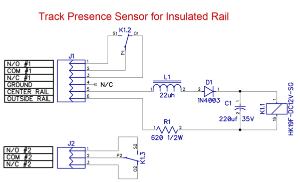 Track Presence Sensor Schematic