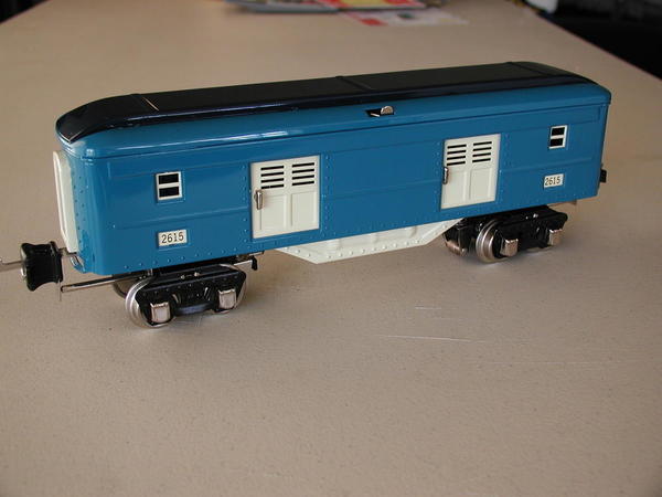 MTH 2615 Baggage Car, Blue Comet Reproduction-848