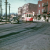 TARS Trolley eastbound on curving Yonkers Ave-1940's