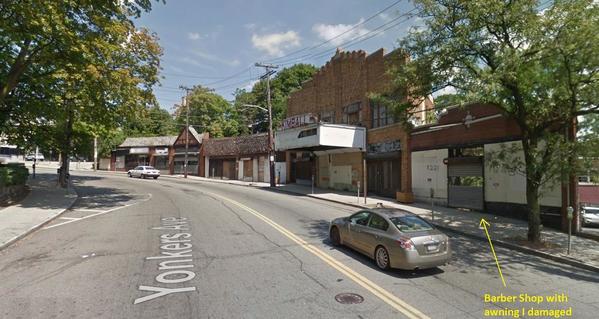 Yonkers Ave where I damaged awning in 1950 as a kid