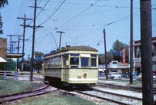 Kansas City trolley Dodson Shuttle; June 1951